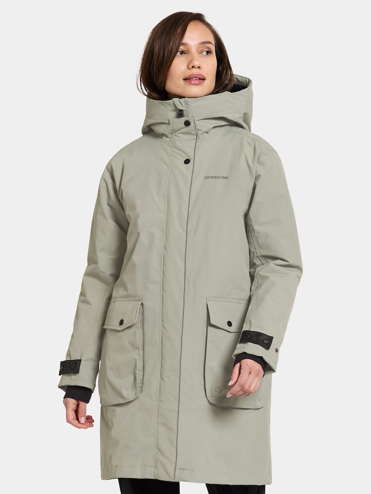 Didriksons Green Ilsa Wns Parka Jacket - Image 1 of 4