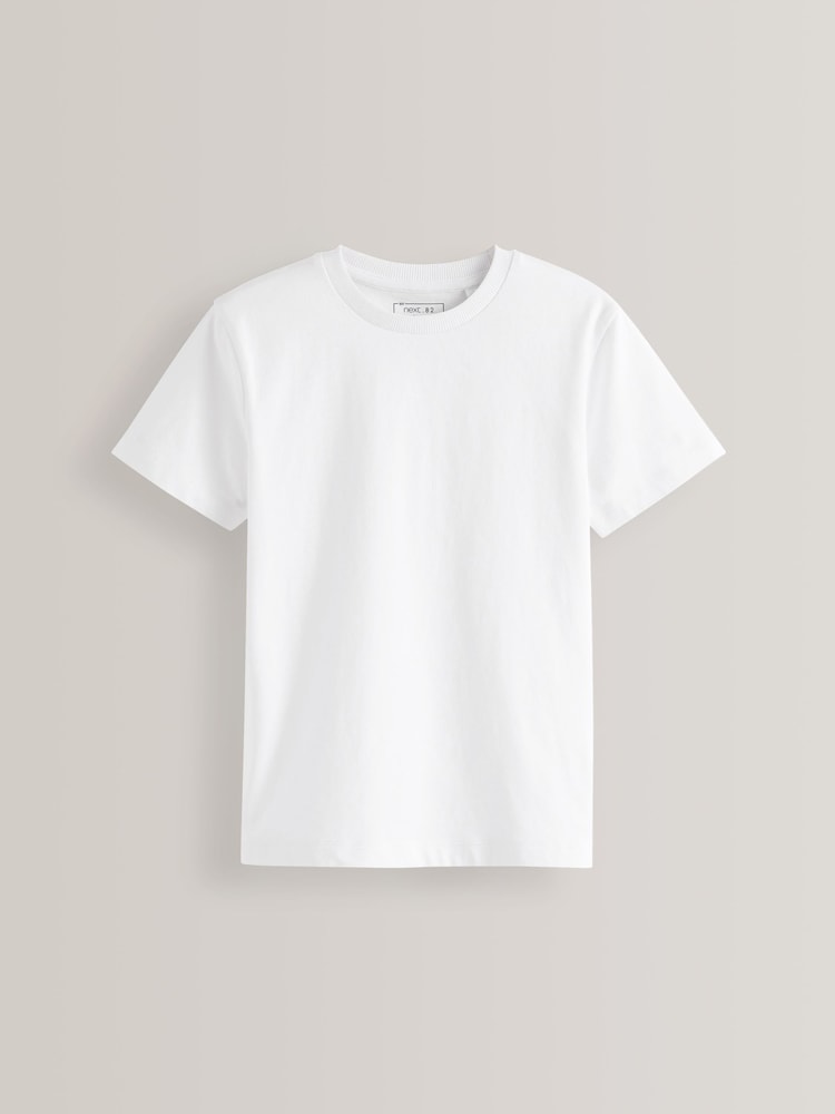 White Regular Fit Short Sleeve T-Shirt (3-16yrs) - Image 1 of 3