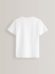White Regular Fit Short Sleeve T-Shirt (3-16yrs) - Image 2 of 3