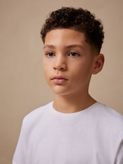 White Regular Fit Short Sleeve T-Shirt (3-16yrs) - Image 4 of 7
