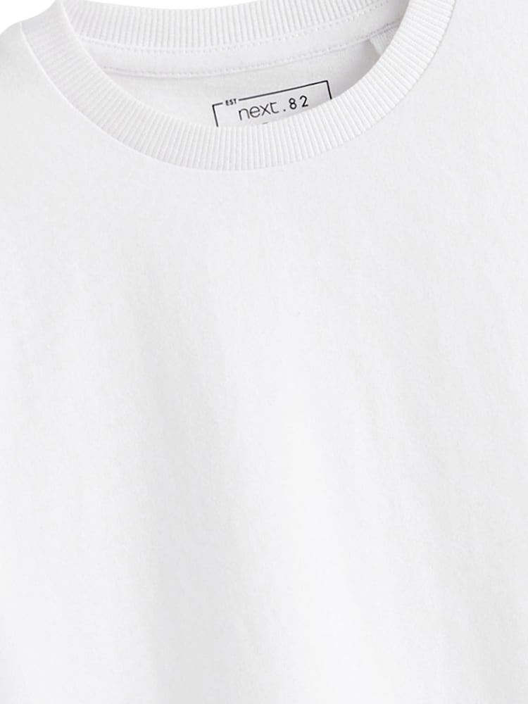 White Regular Fit Short Sleeve T-Shirt (3-16yrs) - Image 7 of 7