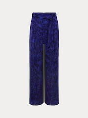 Phase Eight Purple Coletta Leopard Print Trousers - Image 6 of 6