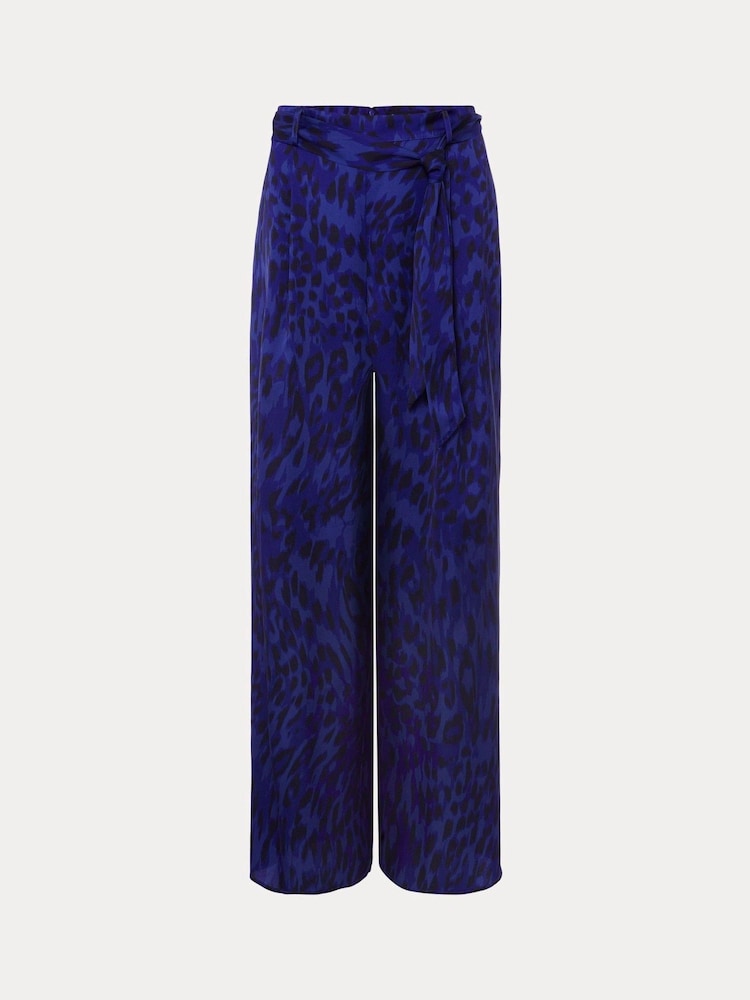 Phase Eight Purple Coletta Leopard Print Trousers - Image 6 of 6