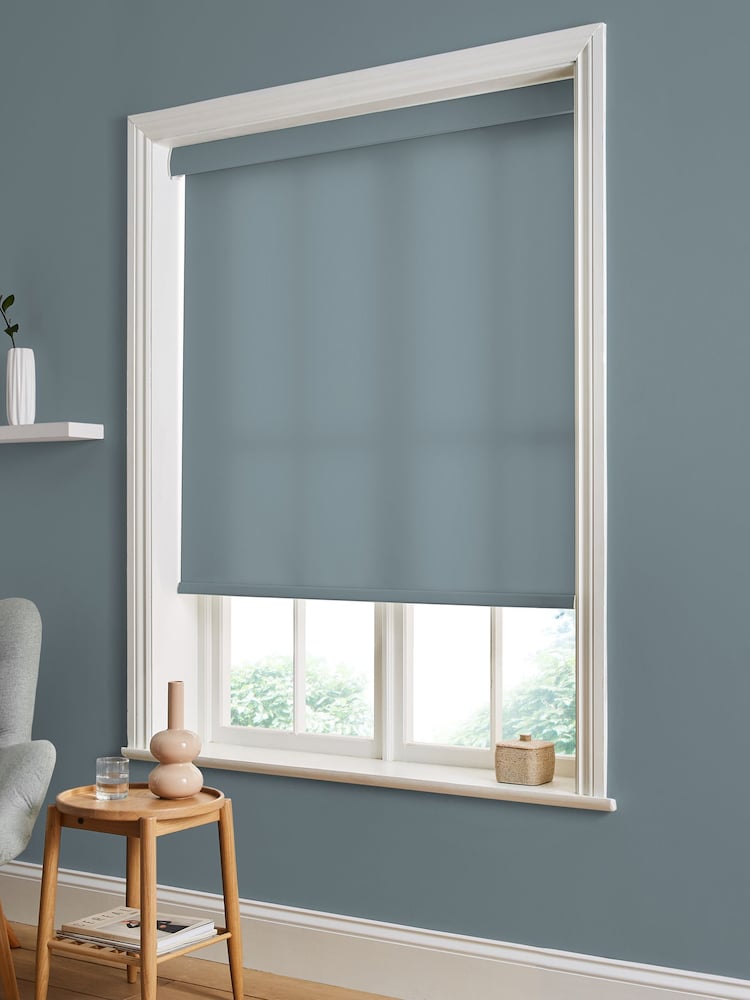 Graham & Brown Blue Breathe Made to Measure Roller Blind - Image 2 of 6