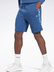 Reebok Blue Identity Tape Shorts - Image 1 of 4