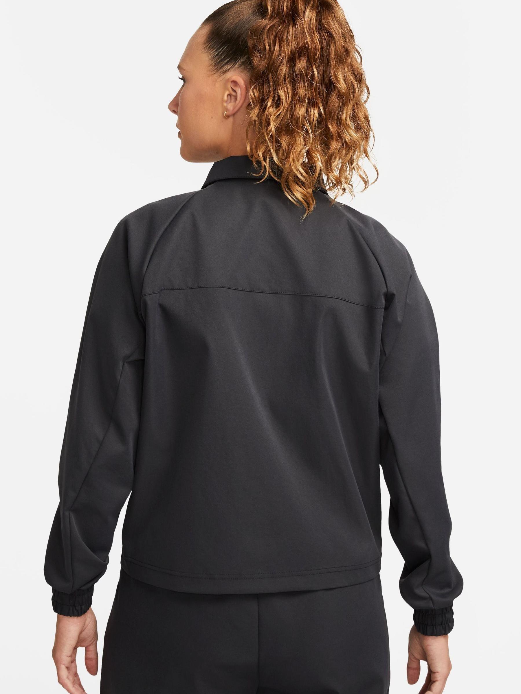 Buy Nike Black Swoosh Woven Jacket from Next Luxembourg