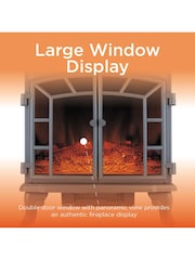 Warmlite Grey Electric Fireplace Heater - Image 2 of 6