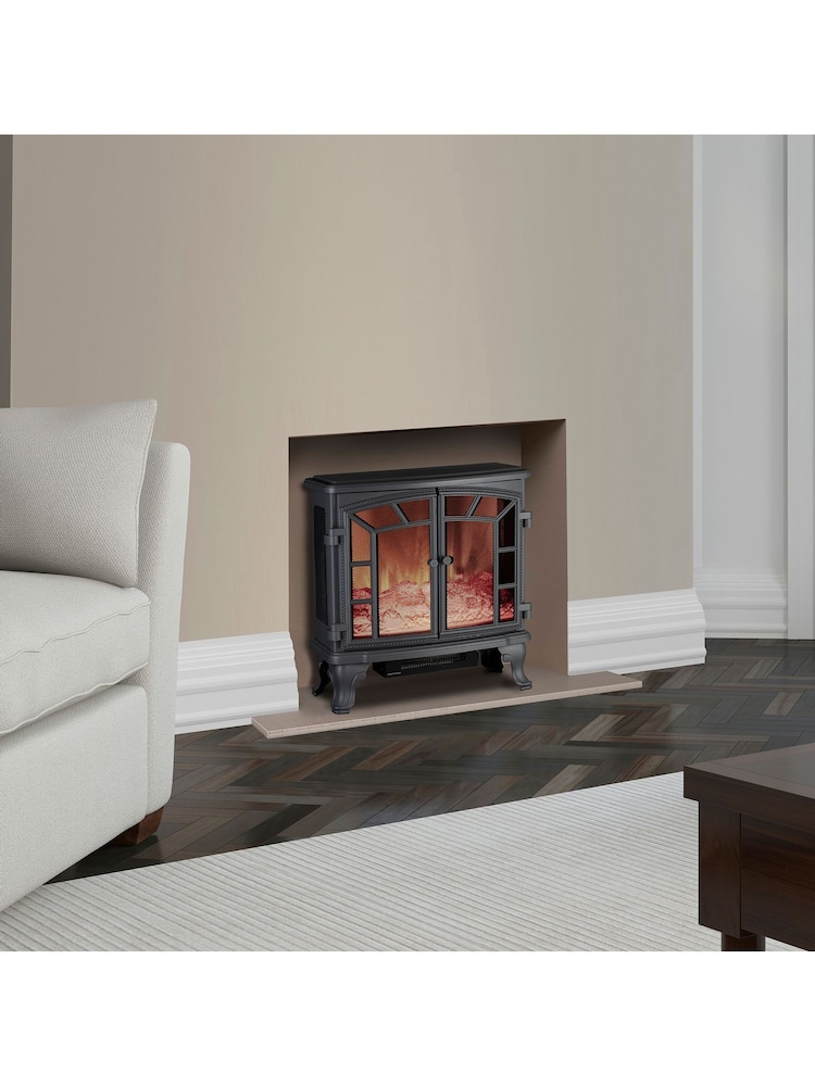 Warmlite Grey Electric Fireplace Heater - Image 6 of 6