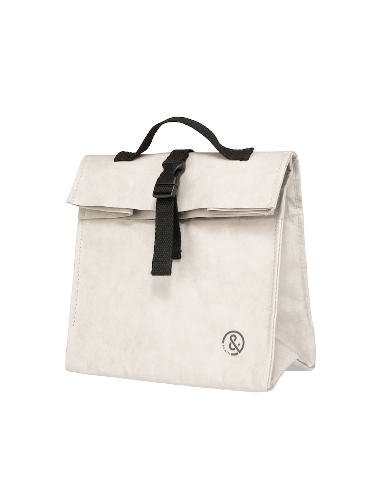 &Again Grey Paper Cooler Lunch Bag - Image 2 of 4