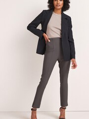 Grey Tailored High Waist Skinny Trousers - Image 1 of 5