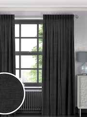 Charcoal Grey Paso Made To Measure Curtains - Image 1 of 9