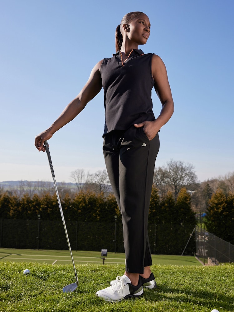 Black Active Sports Polo Vest - Image 2 of 4