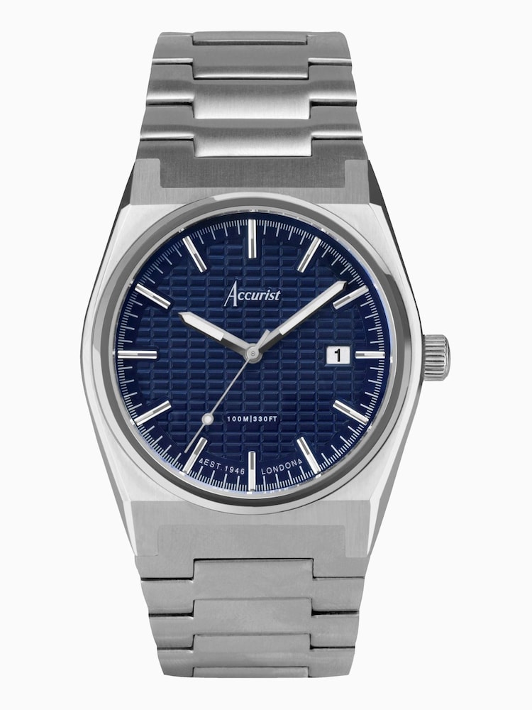 Accurist Mens Silver Tone Origin Stainless Steel Bracelet Analogue Watch - Image 1 of 6