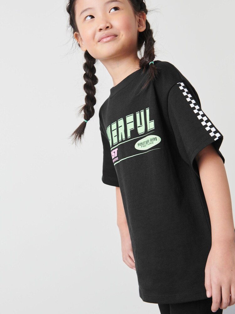Black Racer Oversized Graphic T-Shirt (3-16yrs) - Image 1 of 5
