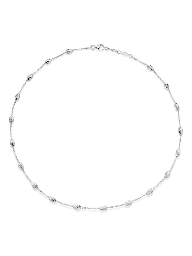 Beaverbrooks Sterling Silver Pebble Necklace - Image 1 of 3