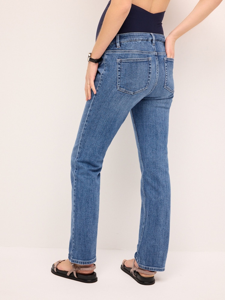 Mid Blue Maternity Slim Fit Jeans - Image 4 of 7