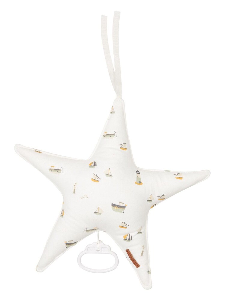 Little Dutch White Star-shaped Sailors Bay White Music Box - Image 2 of 2