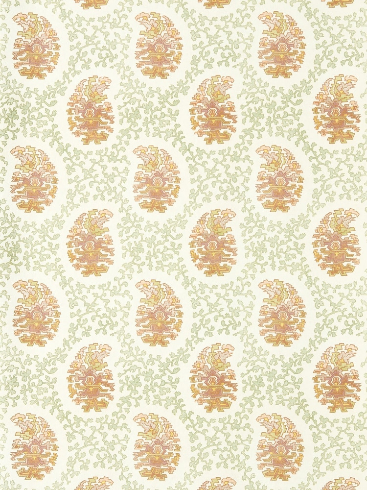 Harlequin Seaglass Zamora Paisley A4 Wallpaper Sample - Image 1 of 1