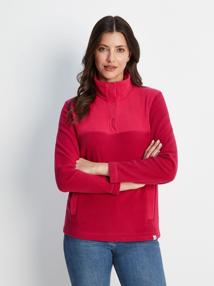 Tog 24 Pink Barclay Press Stud Neck Fleece - Image 2 of 8