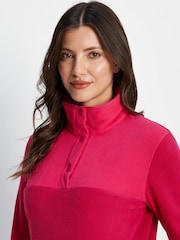 Tog 24 Pink Barclay Press Stud Neck Fleece - Image 6 of 8