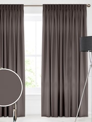 Natural Mushroom Montero Velvet Made To Measure Curtains - Image 1 of 9