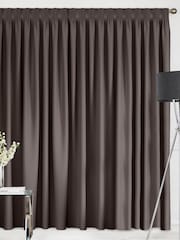 Natural Mushroom Montero Velvet Made To Measure Curtains - Image 2 of 9