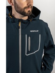 Caterpillar Blue Capstone Hooded Soft Shell Jacket - Image 4 of 8