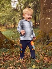 JoJo Maman Bébé Denim Blue Breton Long Sleeved Top - Image 2 of 7