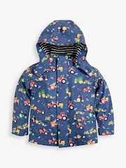 JoJo Maman Bébé Blue 3-In-1 Waterproof Jacket - Image 2 of 11
