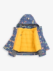 JoJo Maman Bébé Blue 3-In-1 Waterproof Jacket - Image 3 of 11