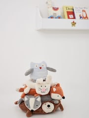 JoJo Maman Bébé Woodland Animal Plush Stacker - Image 4 of 5