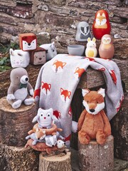JoJo Maman Bébé Woodland Animal Plush Stacker - Image 5 of 5