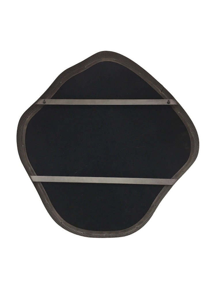 Libra Interiors Dark Brown Medium Organic Curved Mirror - Image 4 of 4
