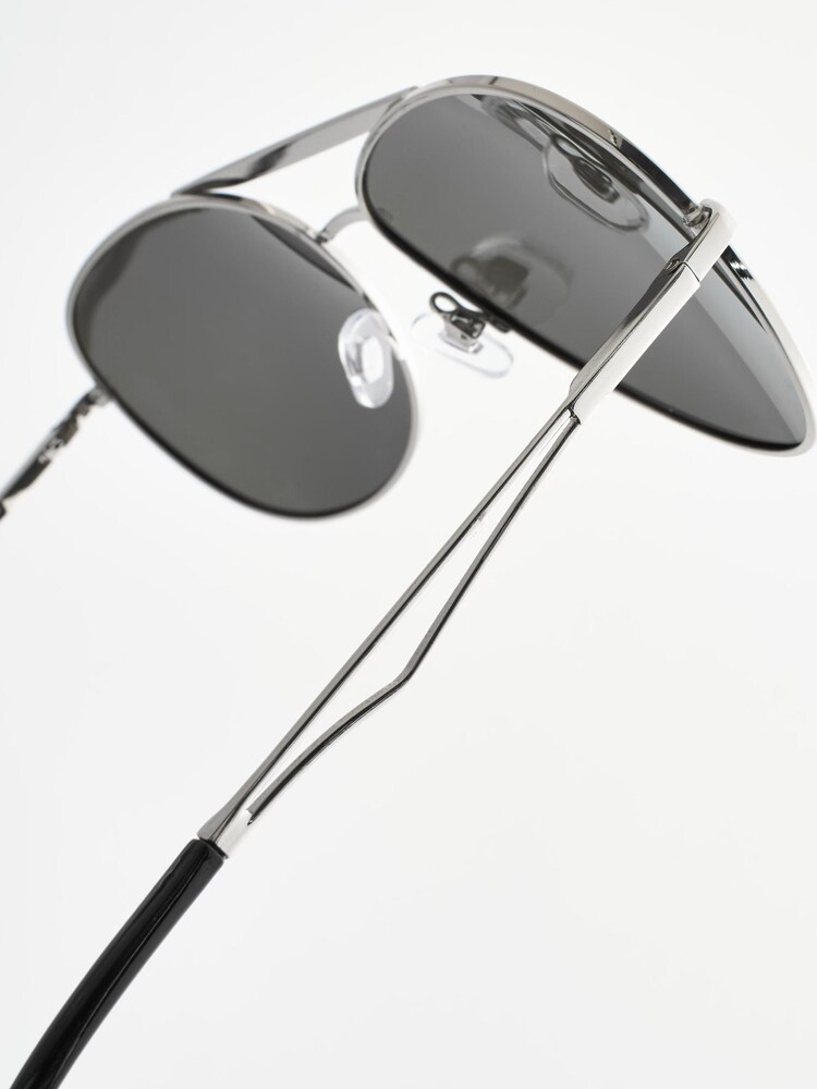 Silver Pilot Polarised Sunglasses - Image 3 of 4