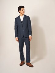 White Stuff Blue Abbott Linen Waistcoat - Image 4 of 7