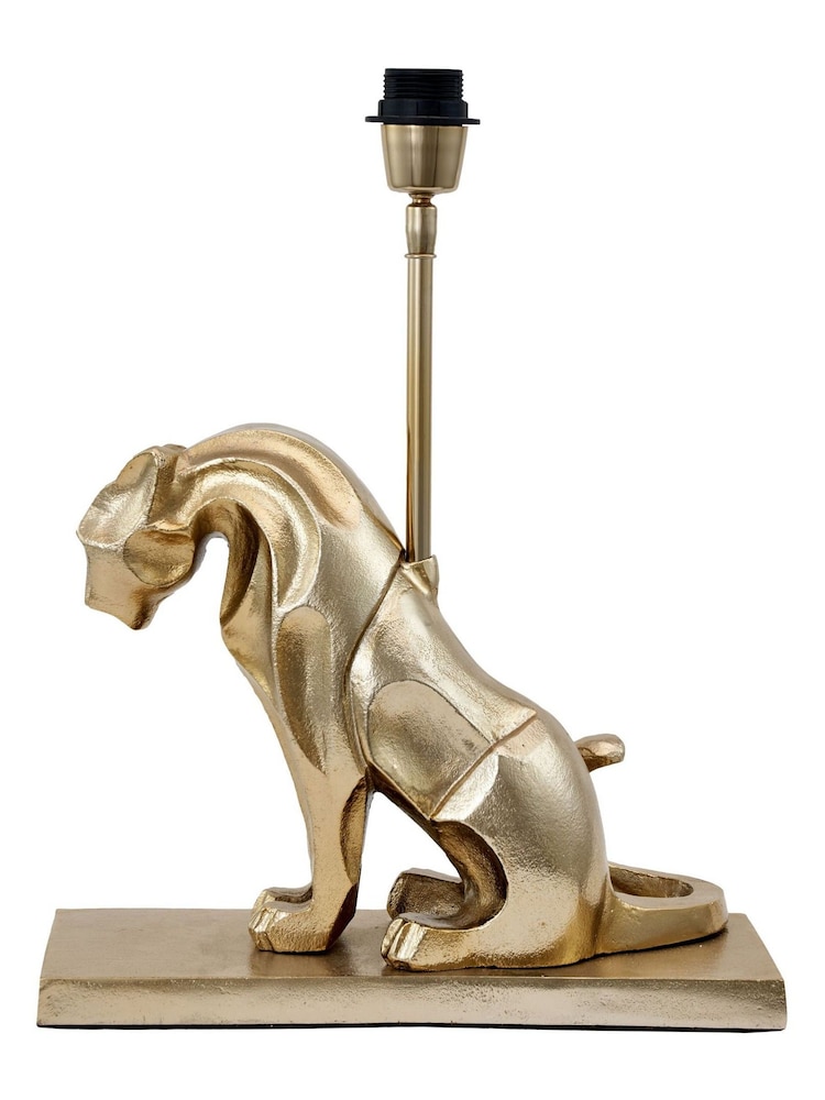 Pacific Gold Osa Jaguar Metal Table Lamp - Image 2 of 4