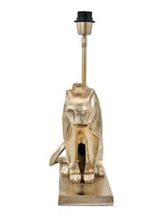 Pacific Gold Osa Jaguar Metal Table Lamp - Image 3 of 4