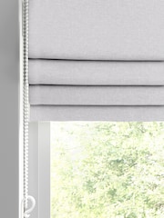 Platinum Silver Heyburn Made To Measure Roman Blinds - Image 2 of 6