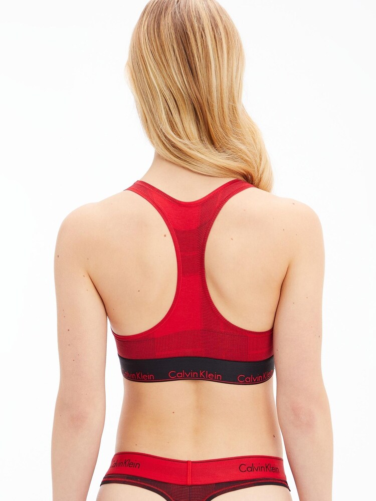 Calvin Klein Red Modern Cotton Holiday Bralette - Image 2 of 3