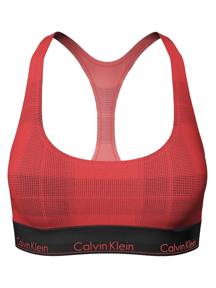 Calvin Klein Red Modern Cotton Holiday Bralette - Image 3 of 3