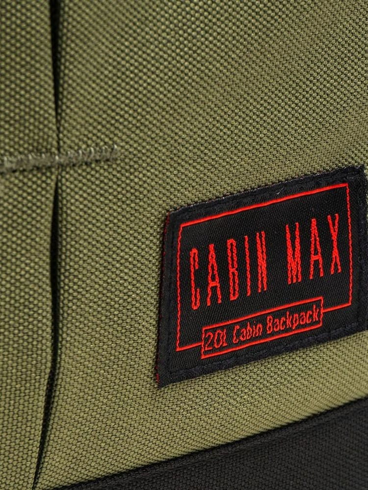 Cabin Max Khaki Green Metz 20L Underseat Bag 40x20x25cm - Image 7 of 8