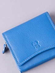 Lakeland Leather Blue Small Flapover Purse - Image 5 of 5