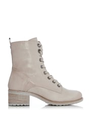 Телесный - Moda in Pelle BEZZIE LACE UP LEATHER ANKLE BOOT - Image 1 of 6