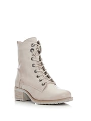 Телесный - Moda in Pelle BEZZIE LACE UP LEATHER ANKLE BOOT - Image 3 of 6
