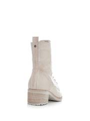 Телесный - Moda in Pelle BEZZIE LACE UP LEATHER ANKLE BOOT - Image 4 of 6