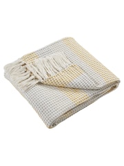 Appletree Yellow Reva 100% Cotton Bedspread - Image 3 of 3