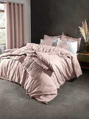 Lazy Linen Mellow Pink Washed 100% Linen Cushion - Image 1 of 5