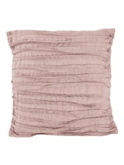 Lazy Linen Mellow Pink Washed 100% Linen Cushion - Image 4 of 5