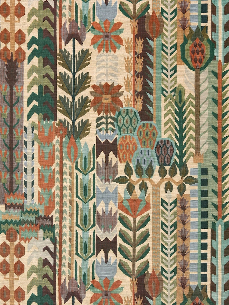 Harlequin Evergreen Terracotta Zamora Kuparr A4 Wallpaper Sample - Image 1 of 1 Harlequin Evergreen Terracotta Zamora Kuparr A4 Wallpaper Sample - Image 1 of 1