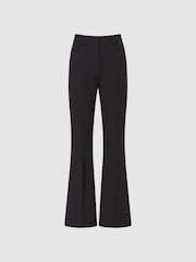 Reiss Black Lili Kick Flare Trousers - Image 2 of 6